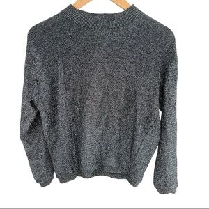Vintage Carol Horn Black & Silver Shimmery Sweater